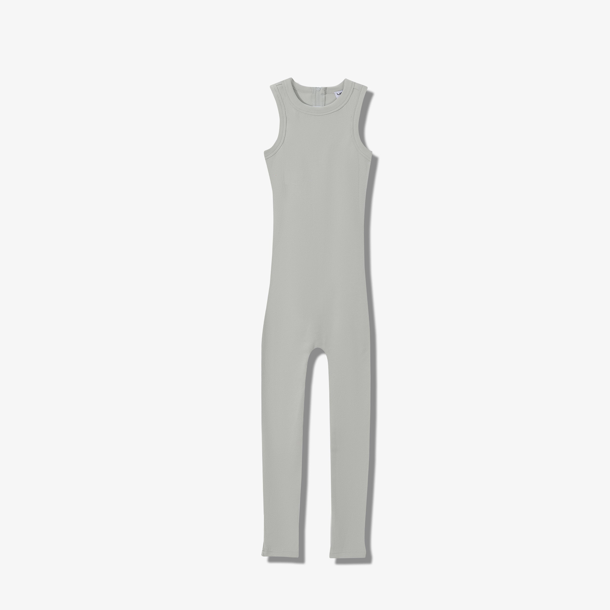 ESSENTIAL COTTON RIBBED ONESIE LONG