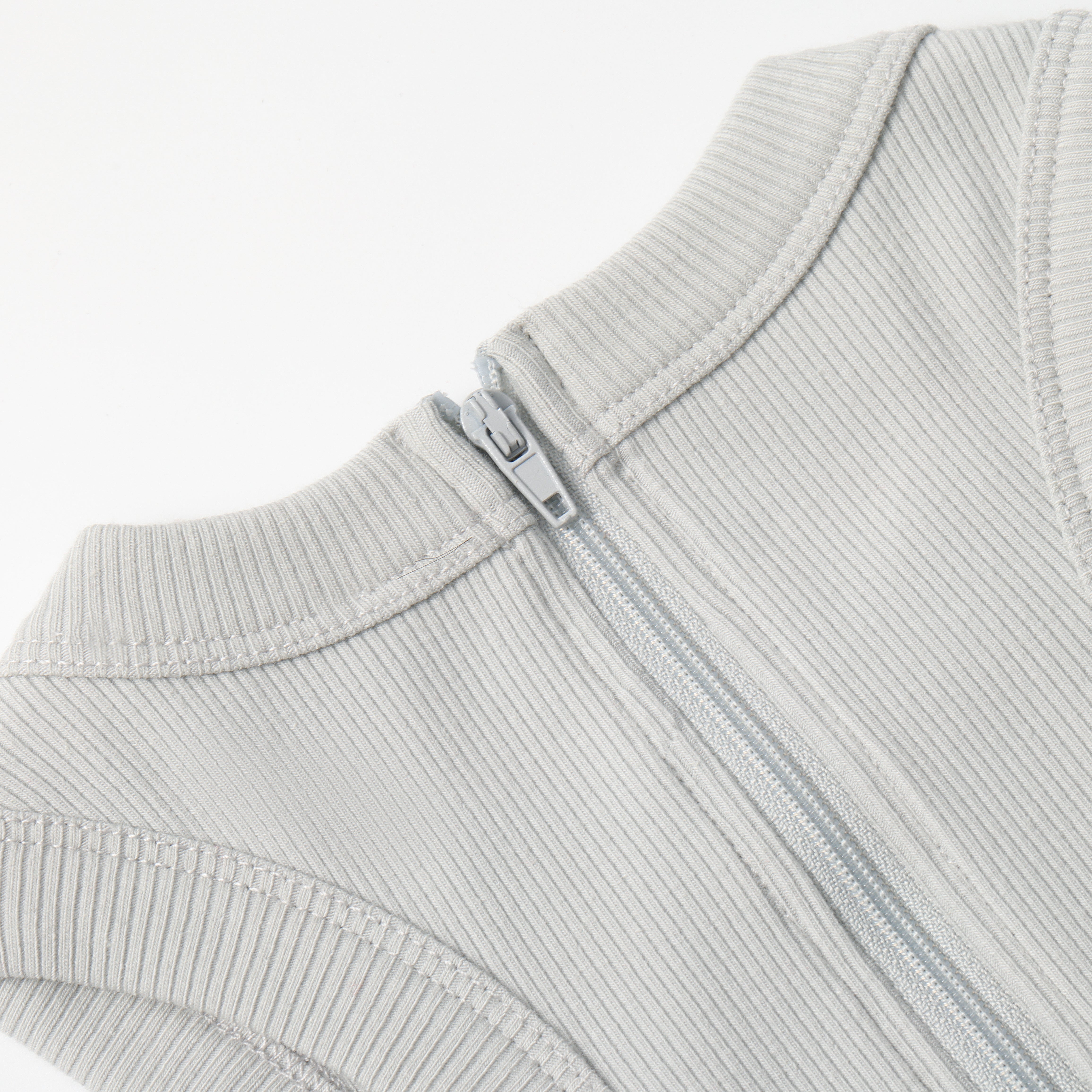 ESSENTIAL COTTON RIBBED ONESIE LONG
