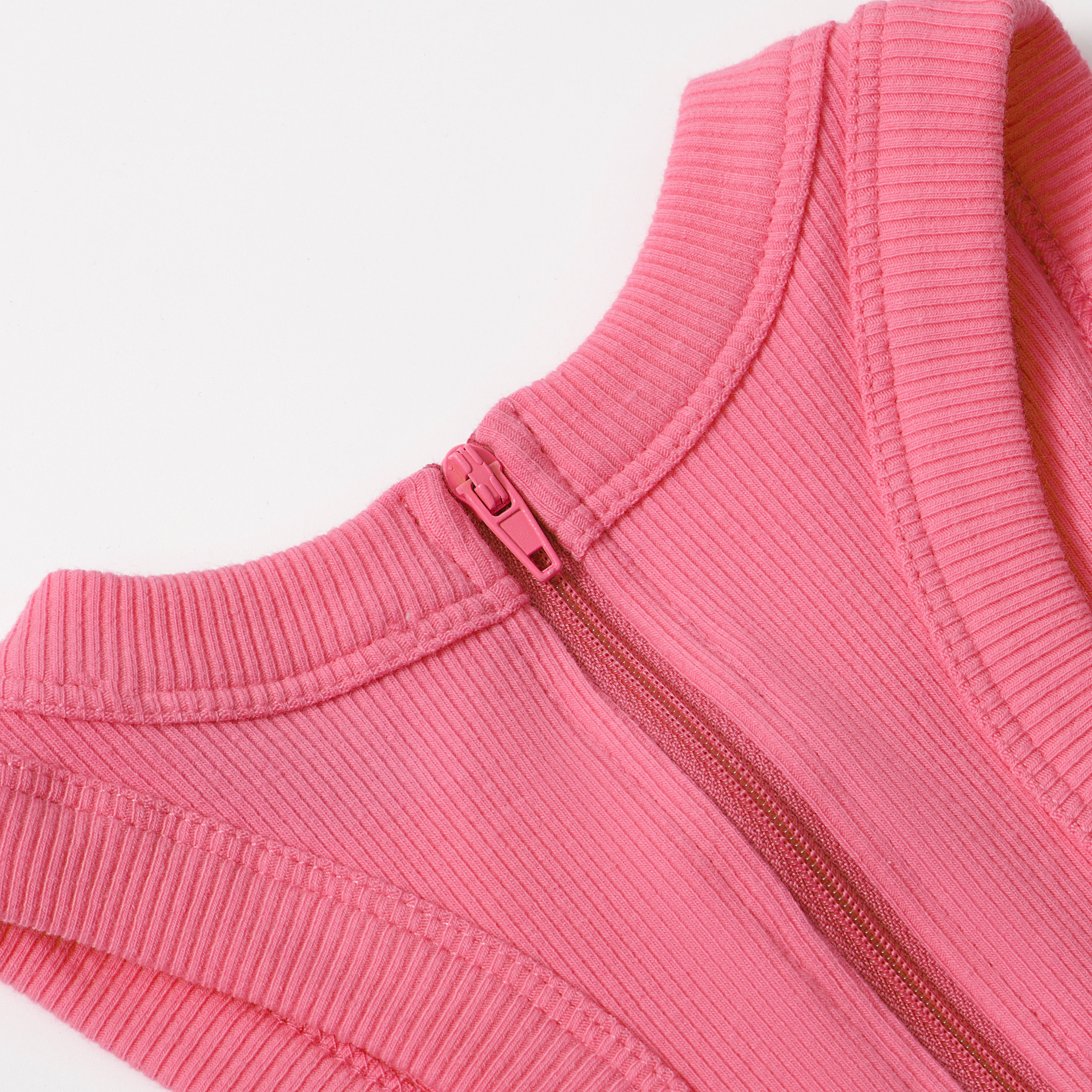 ESSENTIAL COTTON RIBBED ONESIE LONG