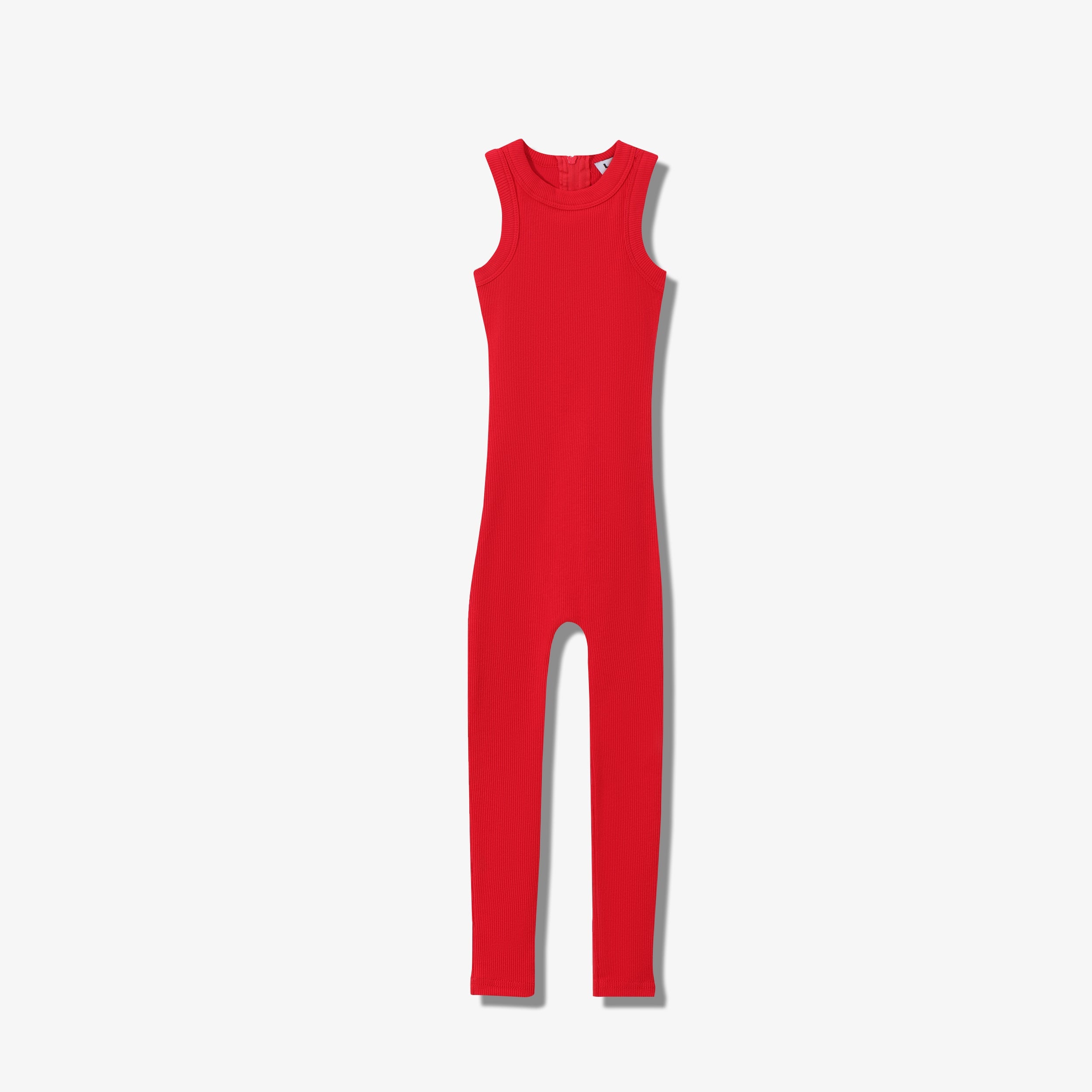 ESSENTIAL COTTON RIBBED ONESIE LONG