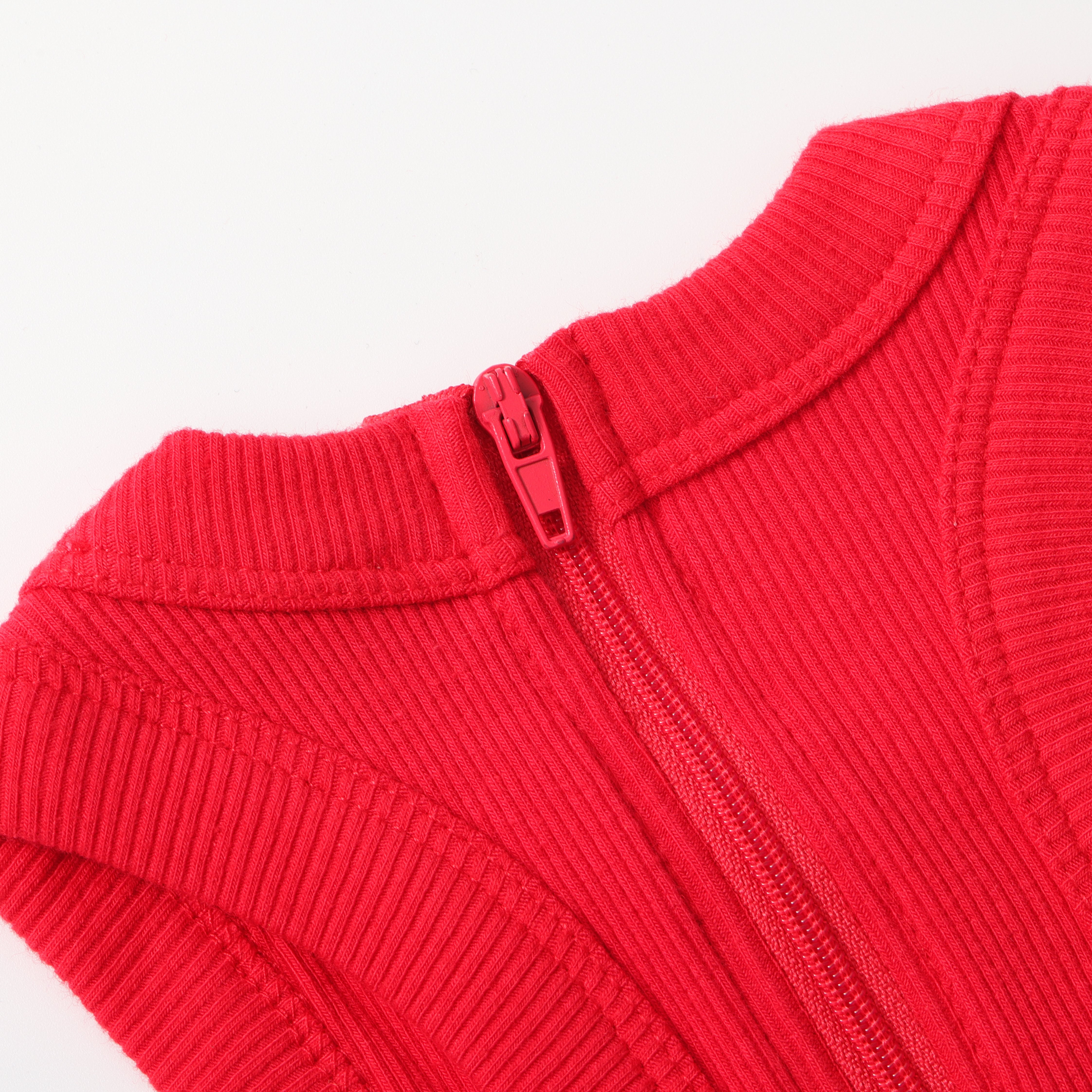 ESSENTIAL COTTON RIBBED ONESIE LONG