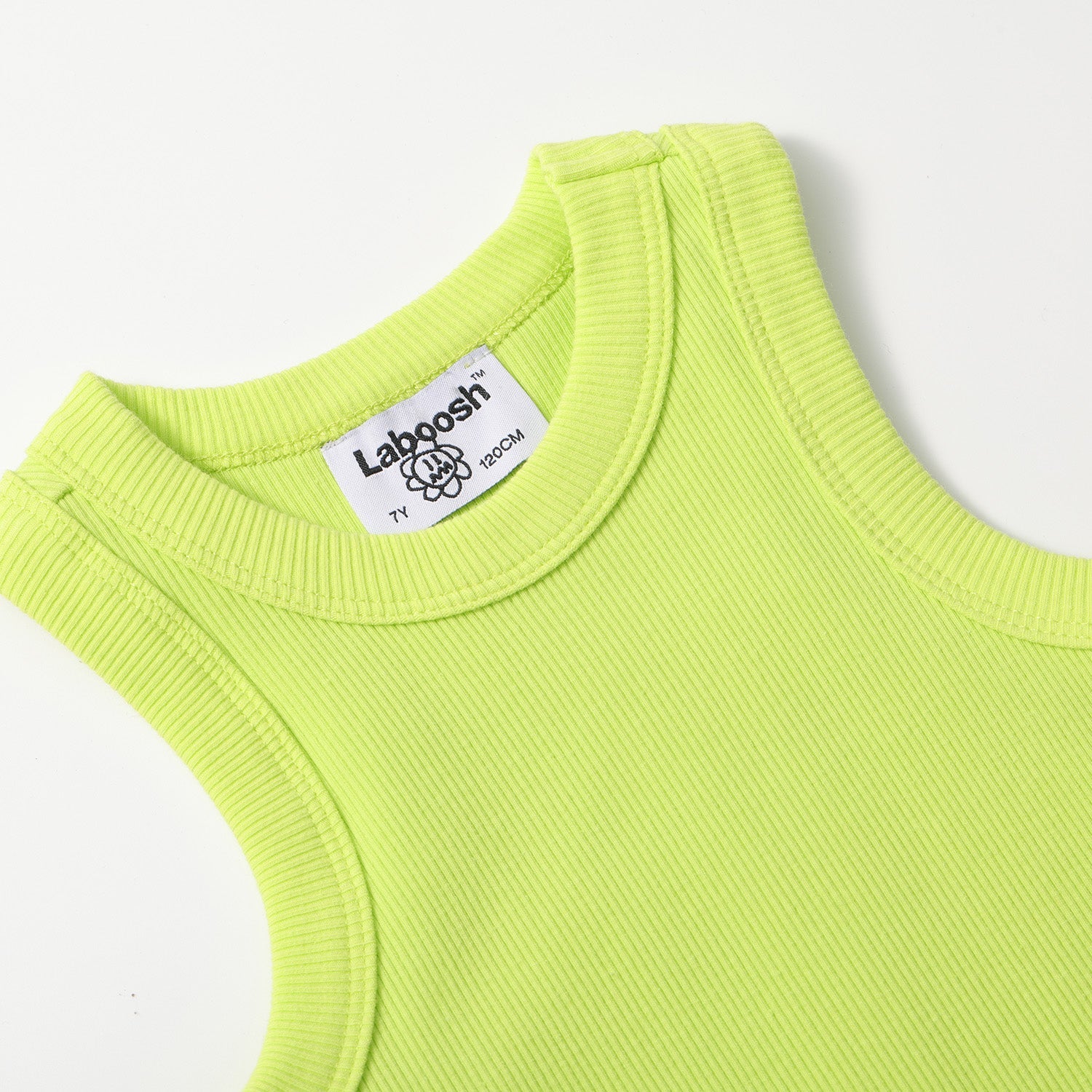 ESSENTIAL COTTON RIBBED RUCHED DRESS - SLEEVELESS