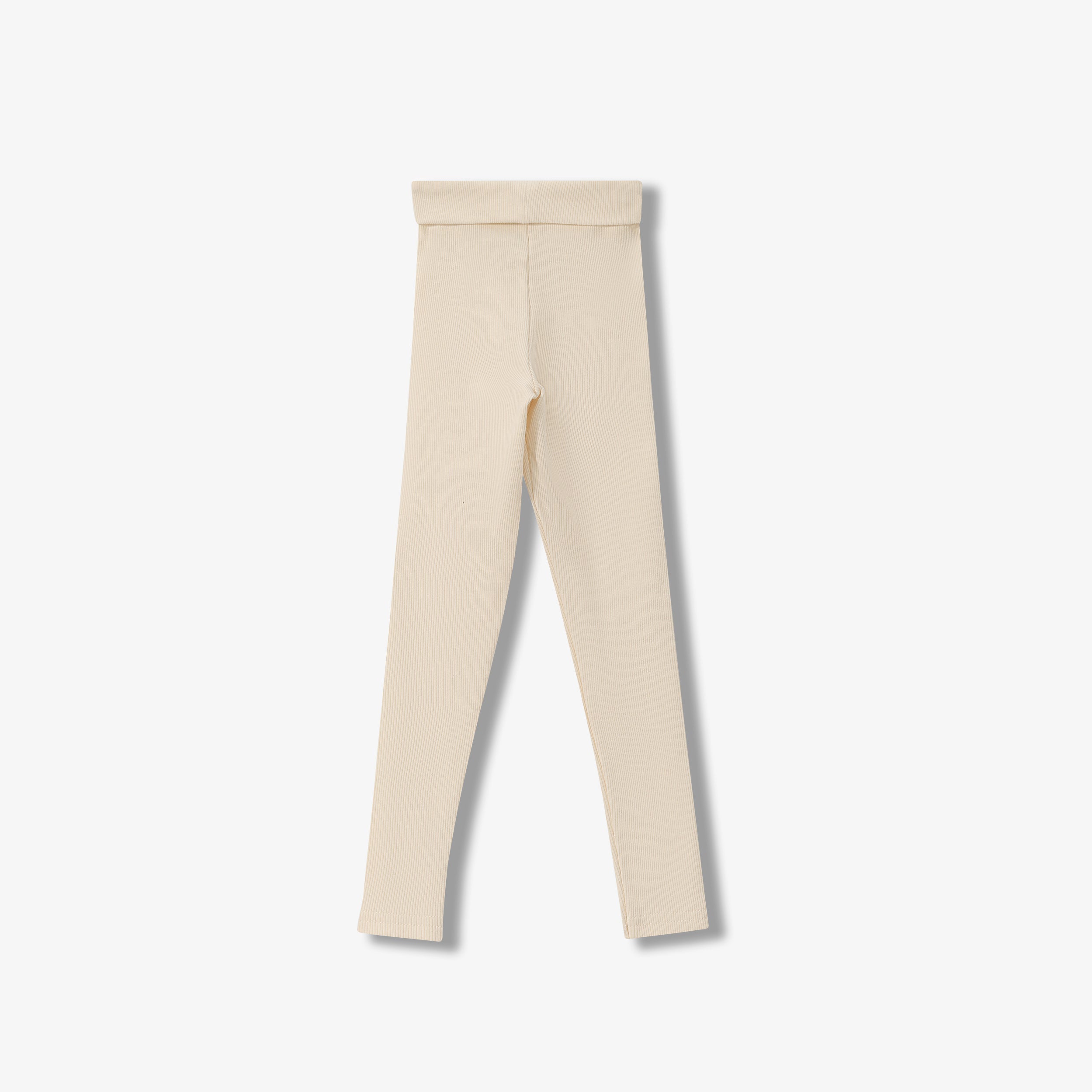 ESSENTIAL COTTON RIBBED LEGGINGS - LONG