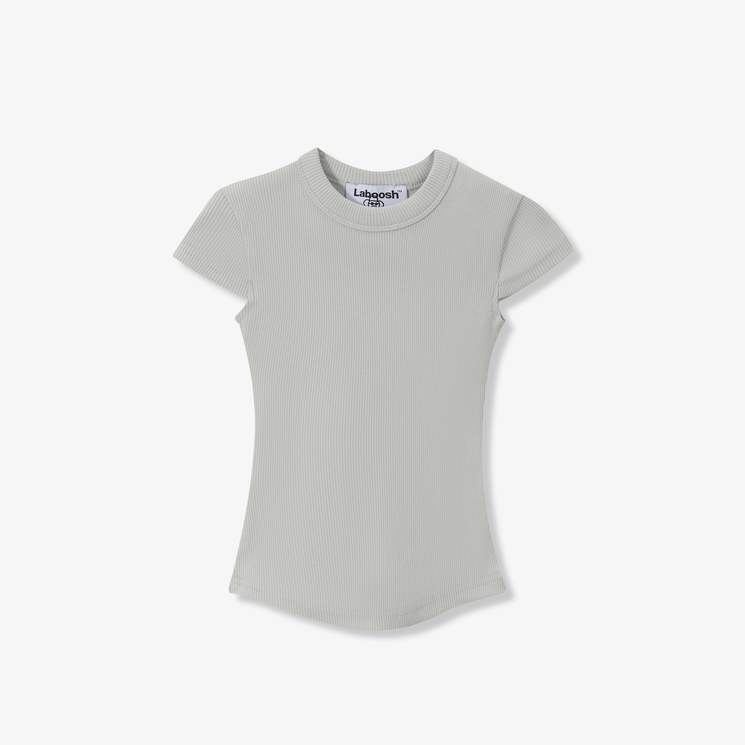 ESSENTIAL COTTON RIBBED TOP - SHORT SLEEVE