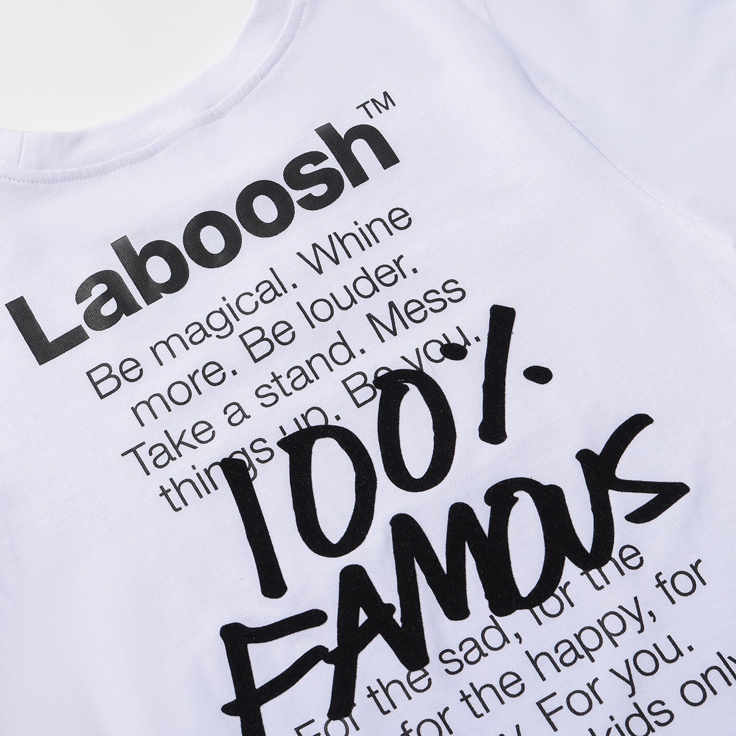 "100% FAMOUS" T-SHIRT UNISEX